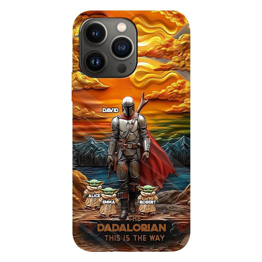 Best Dad Gift For Dad, Uncle, Grandpa,... - Personalized The Force Full Print Phone Case