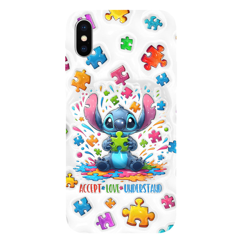 Accept Love Understand - Personalized Autism Awareness Full Print Phone Case