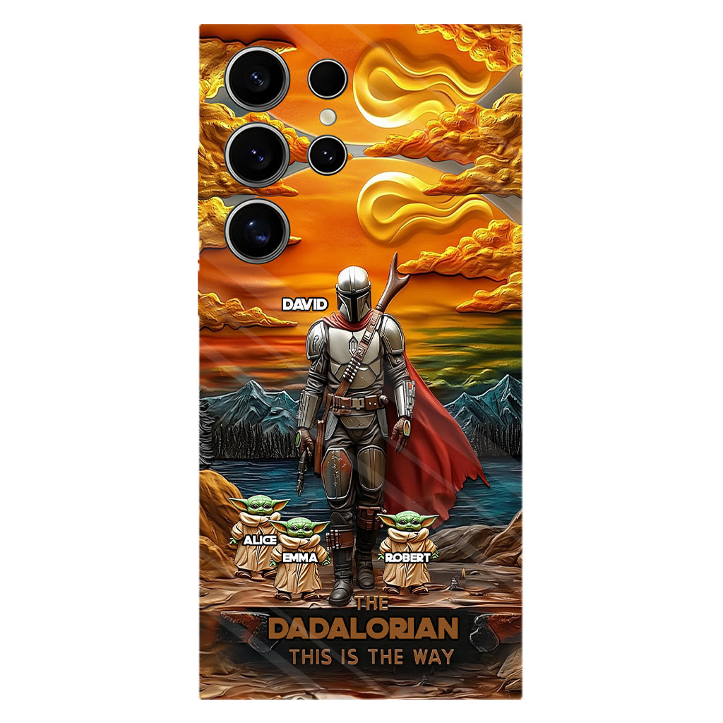 Best Dad Gift For Dad, Uncle, Grandpa,... - Personalized The Force Full Print Phone Case
