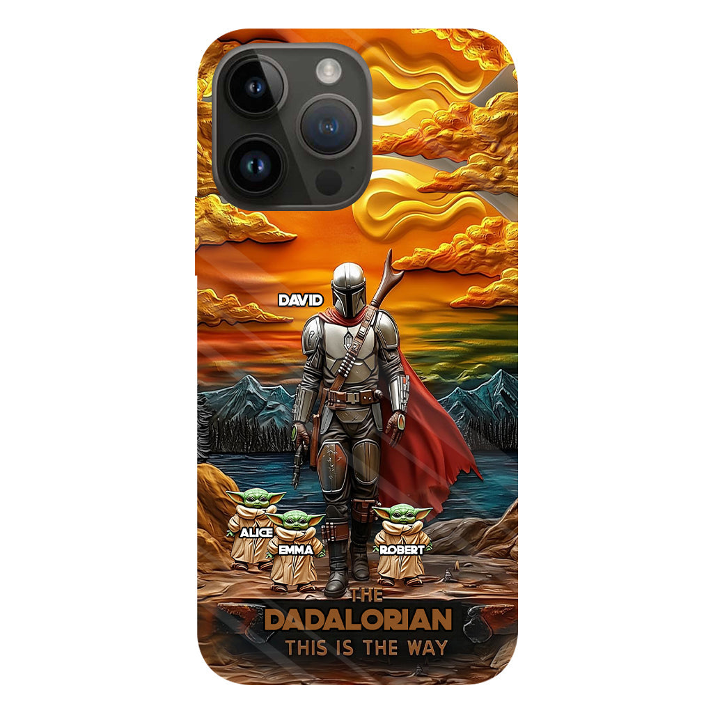 Best Dad Gift For Dad, Uncle, Grandpa,... - Personalized The Force Full Print Phone Case