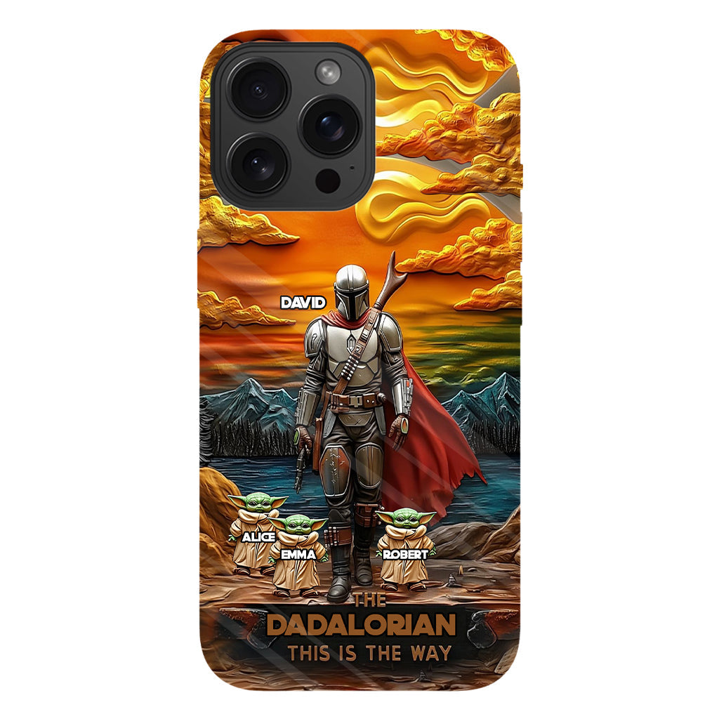 Best Dad Gift For Dad, Uncle, Grandpa,... - Personalized The Force Full Print Phone Case
