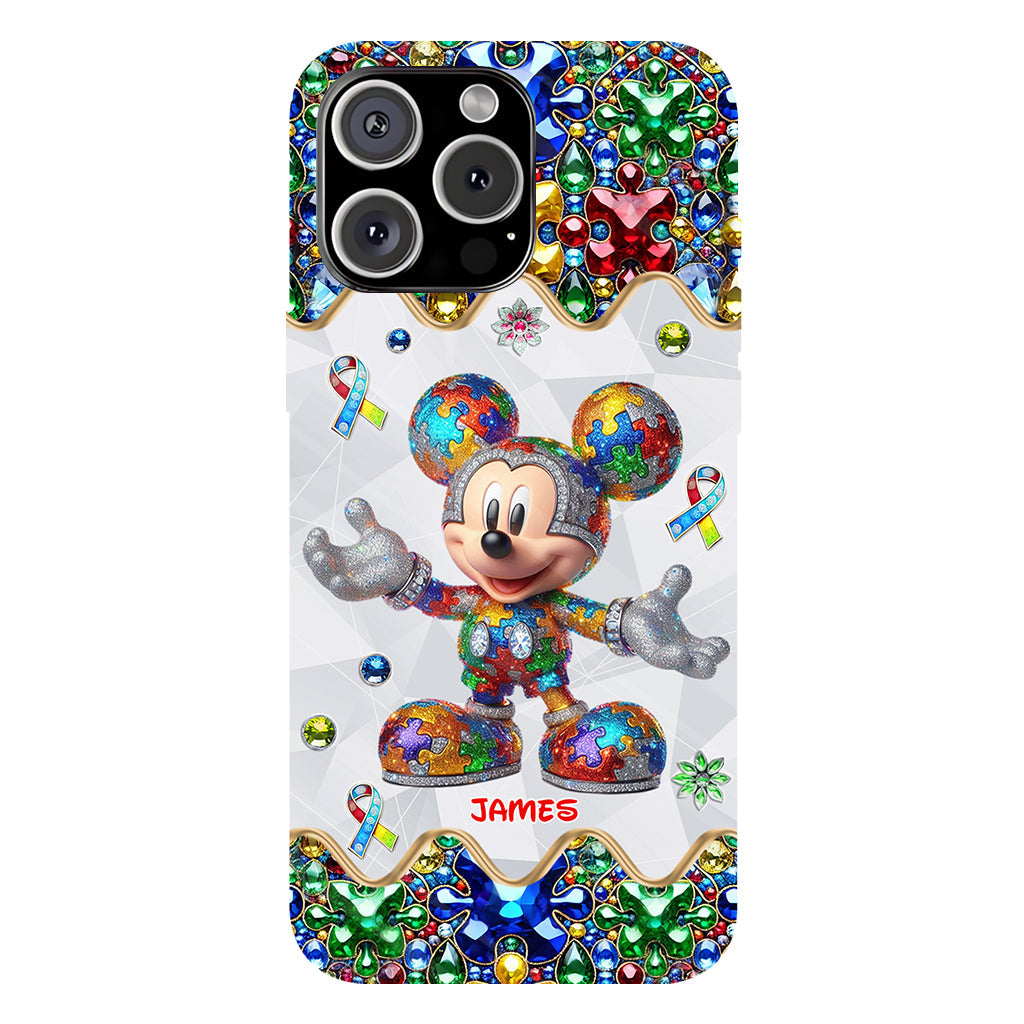 It's Okay To Be Different - Personalized Autism Awareness Full Print Phone Case