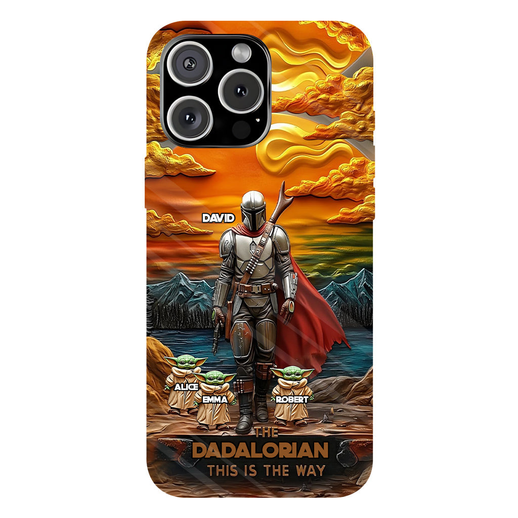 Best Dad Gift For Dad, Uncle, Grandpa,... - Personalized The Force Full Print Phone Case
