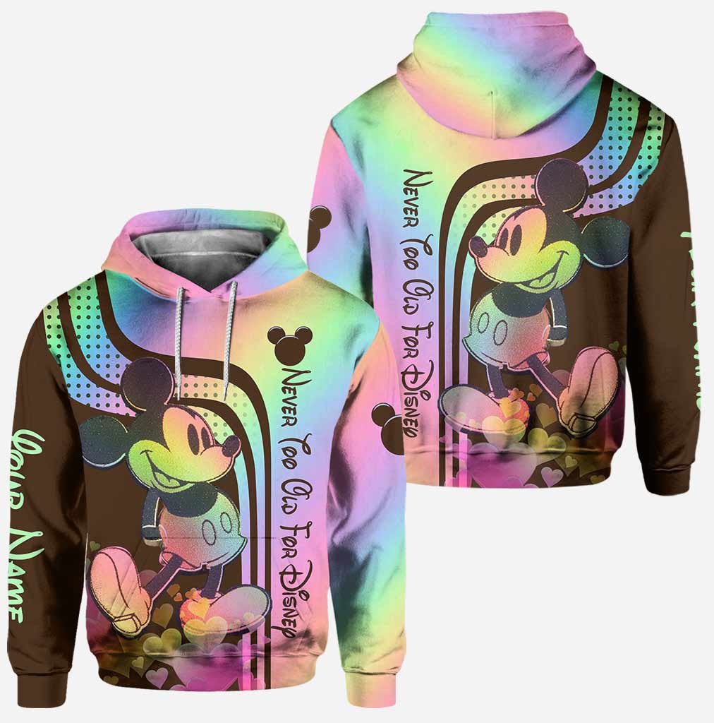 Never Too Old For Magic - Personalized Mouse Hoodie And Leggings