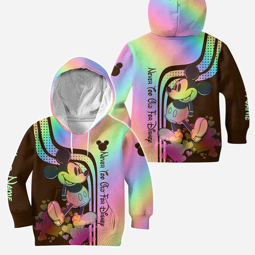 Never Too Old For Magic - Personalized Mouse Hoodie And Leggings