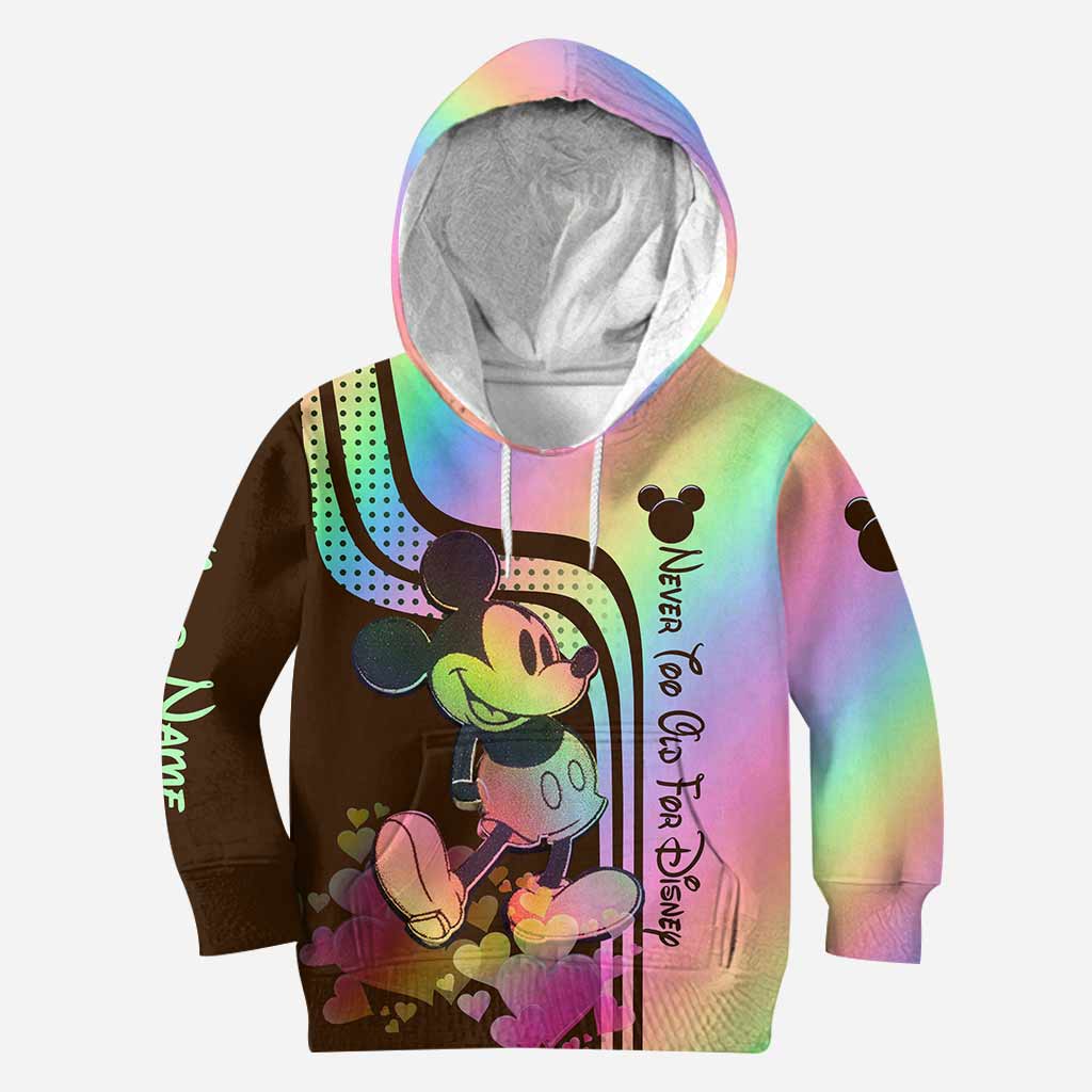 Never Too Old For Magic - Personalized Mouse Hoodie And Leggings