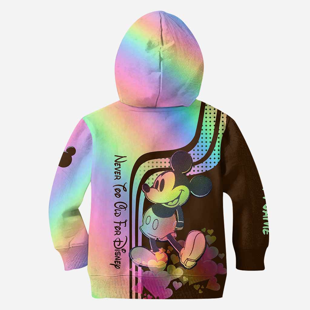 Never Too Old For Magic - Personalized Mouse Hoodie And Leggings