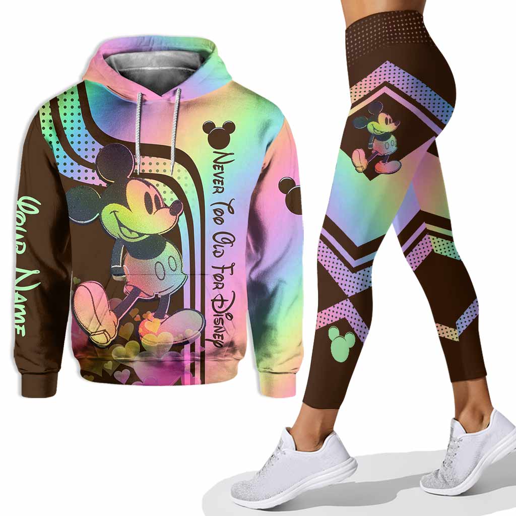 Never Too Old For Magic - Personalized Mouse Hoodie And Leggings