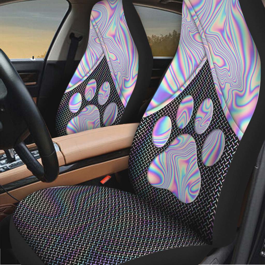 Hologram Paw Dog Seat Covers 0622