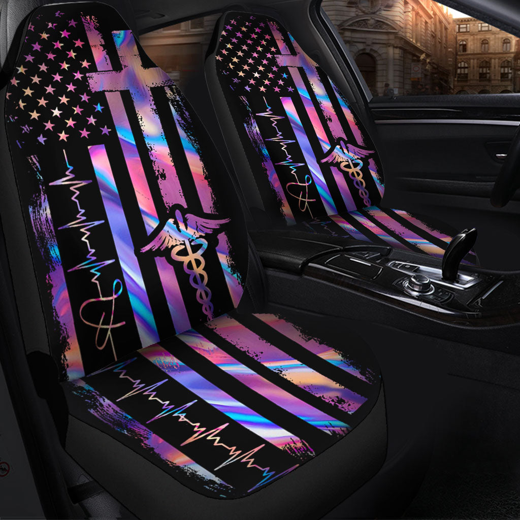 Hologram Nurse Independence Day Nurse Seat Covers 0622