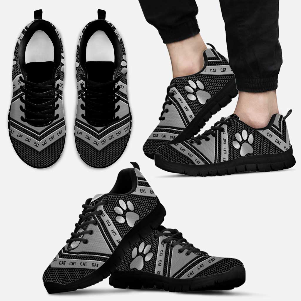 Metallic Pattern Cat Sneakers 0622