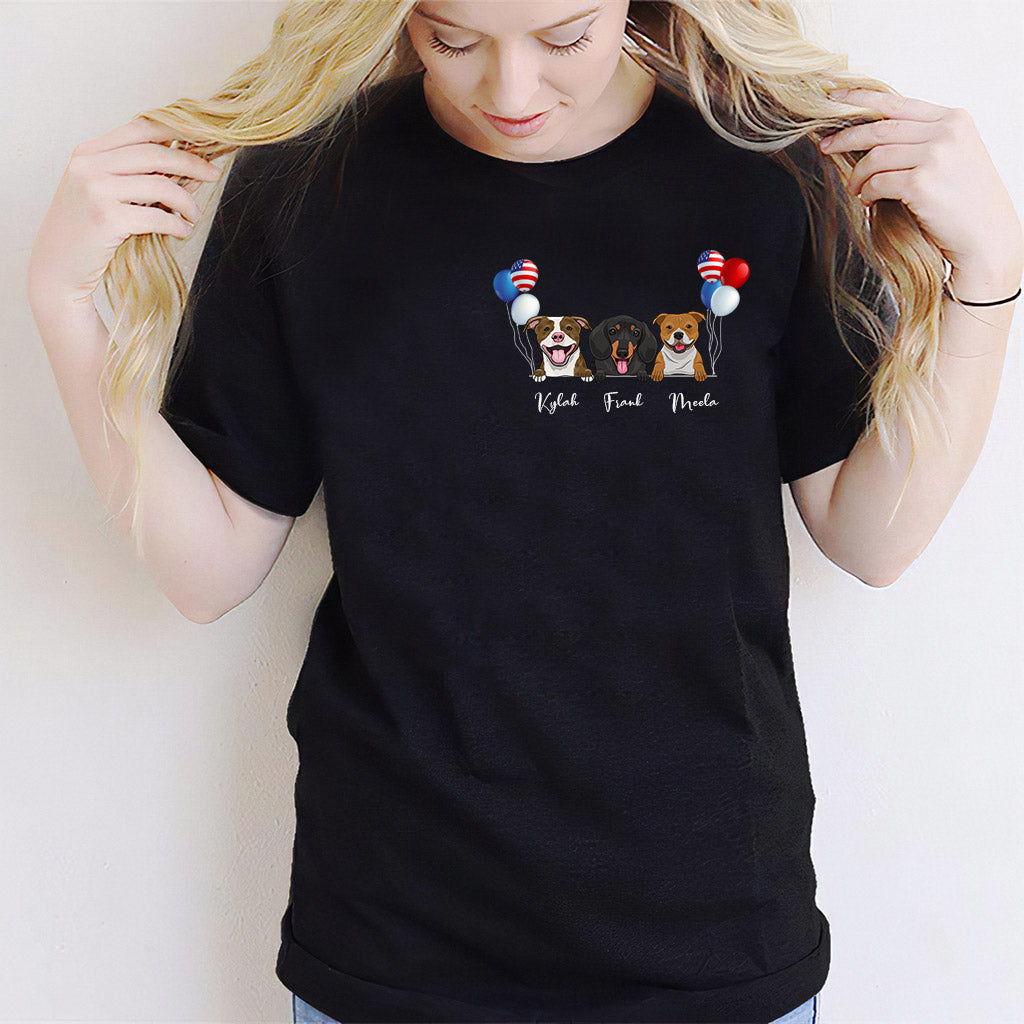 Life Is Better With Dogs - Personalized Independence Day T-shirt and Hoodie