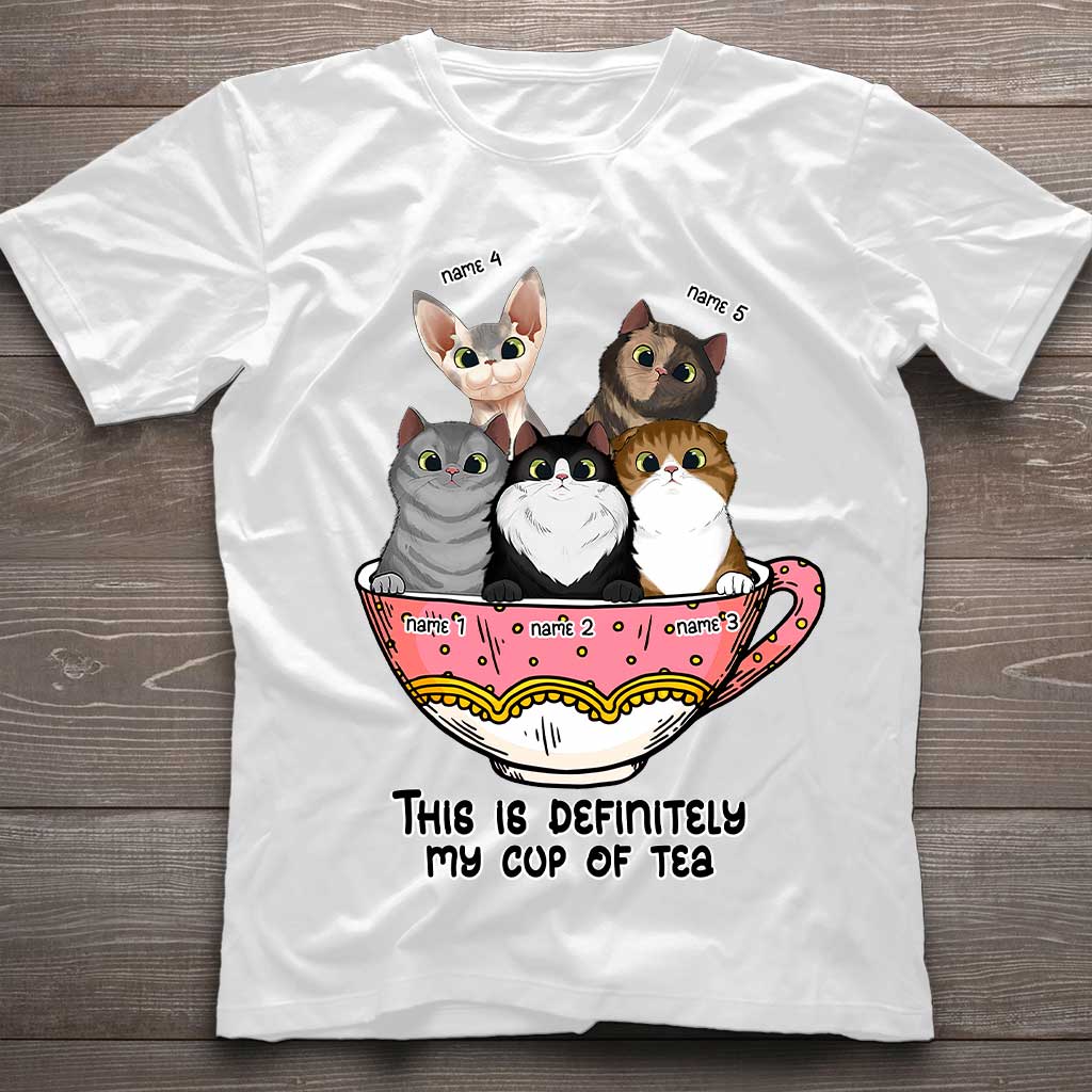 My Cup Of Tea - Cat Personalized T-shirt And Hoodie
