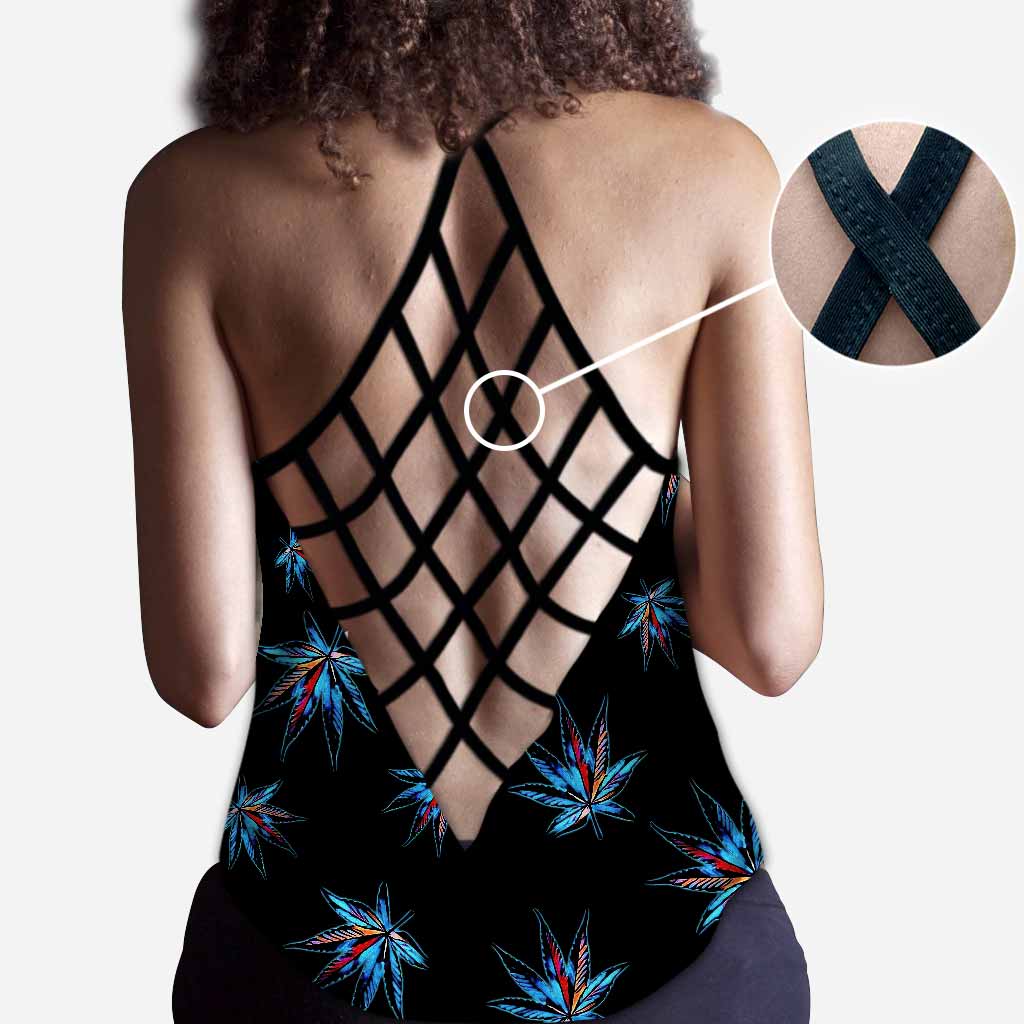 Love Weed - Cross Tank Top and Leggings