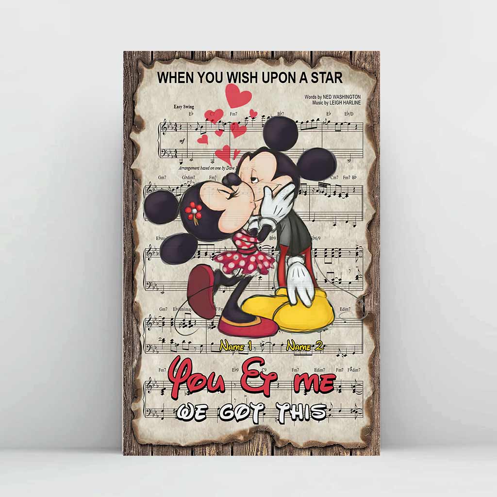 You & Me We Got This - Personalized Mouse Canvas And Poster