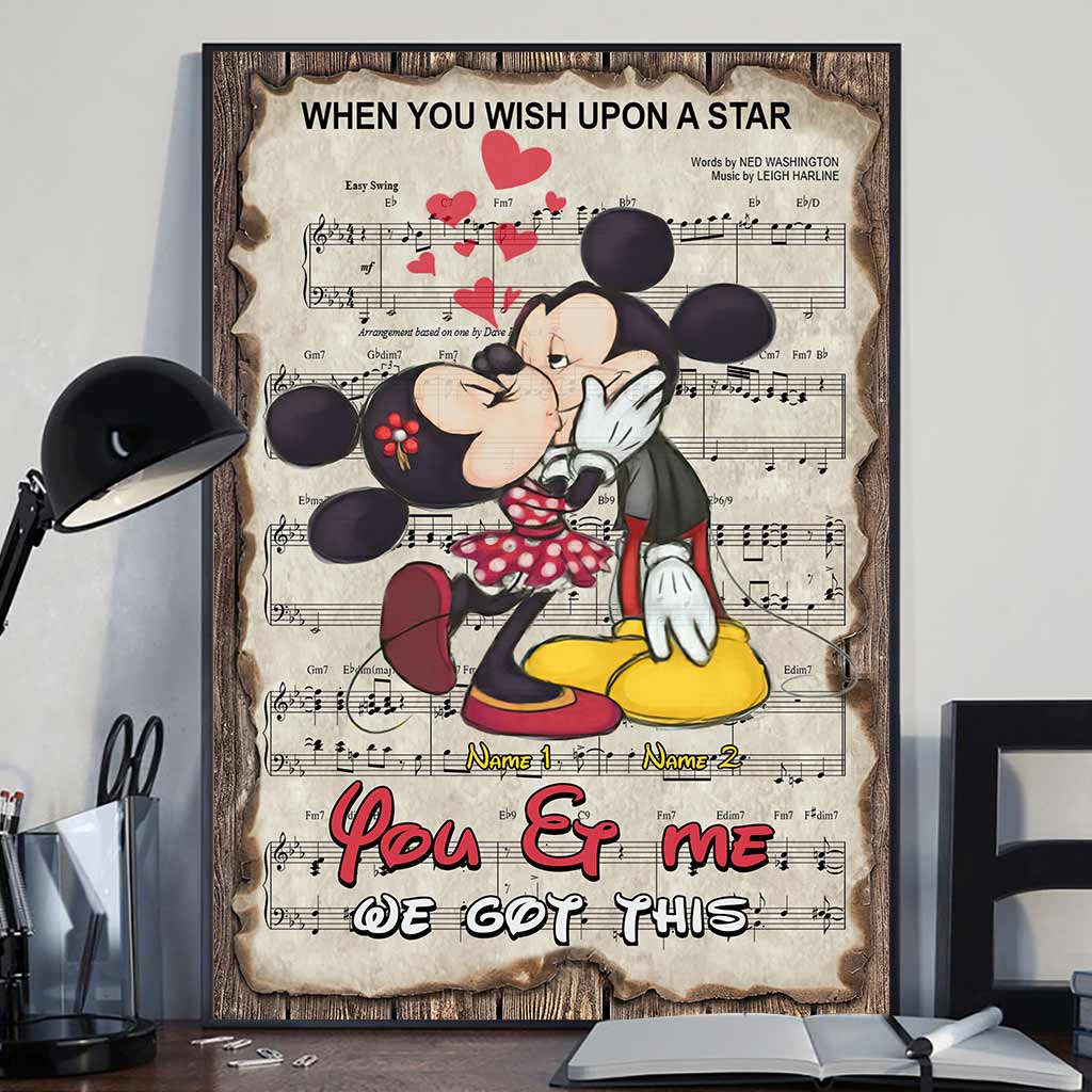 You & Me We Got This - Personalized Mouse Canvas And Poster