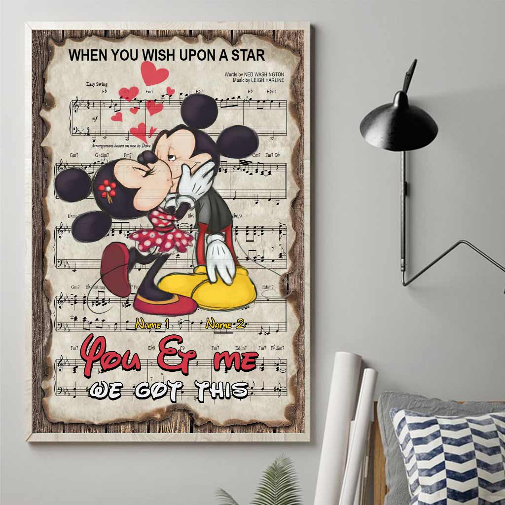 You & Me We Got This - Personalized Mouse Canvas And Poster