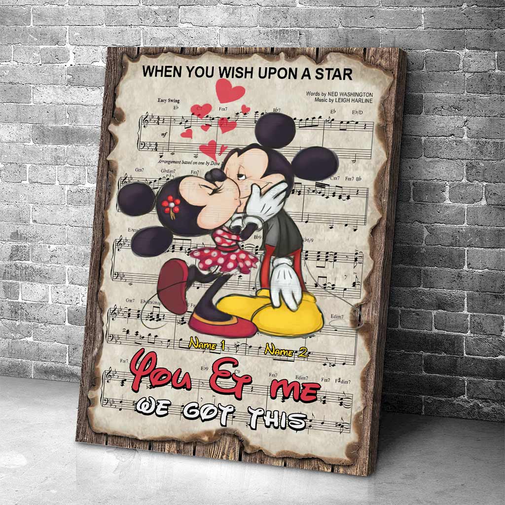 You & Me We Got This - Personalized Mouse Canvas And Poster