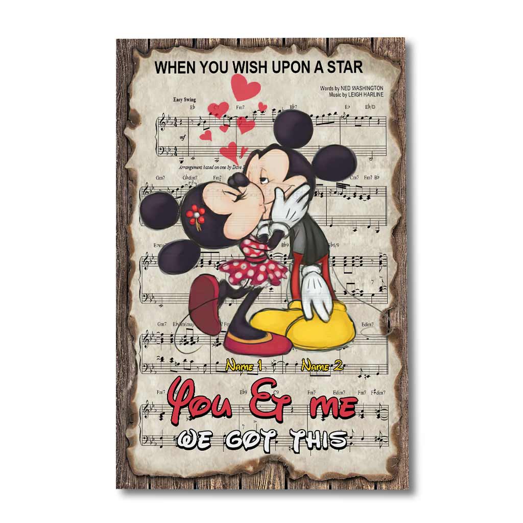 You & Me We Got This - Personalized Mouse Canvas And Poster