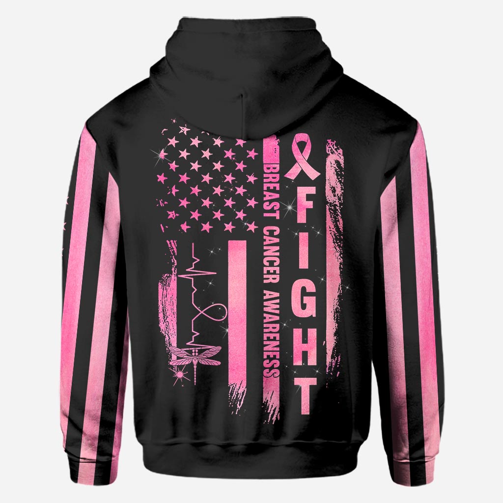 Dragonflies Heart No Story Should End Too Soon - Breast Cancer Awareness All Over T-shirt and Hoodie 0822