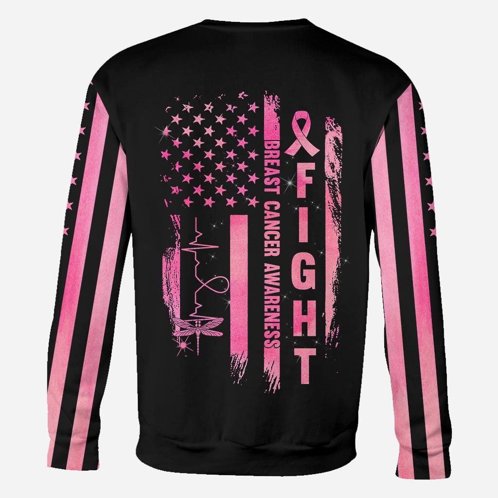 Dragonflies Heart No Story Should End Too Soon - Breast Cancer Awareness All Over T-shirt and Hoodie 0822