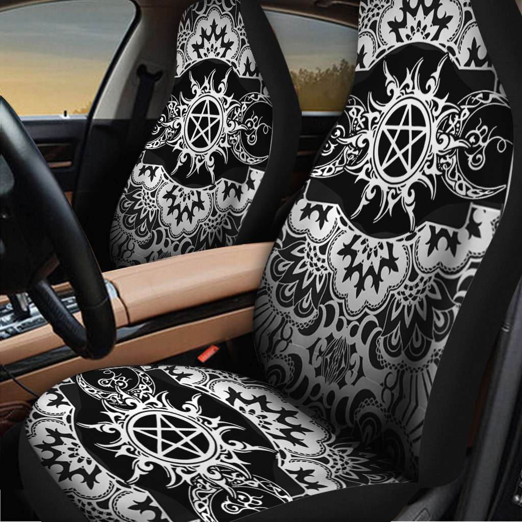 Triple Moon Wicca - Witch Seat Covers 0822