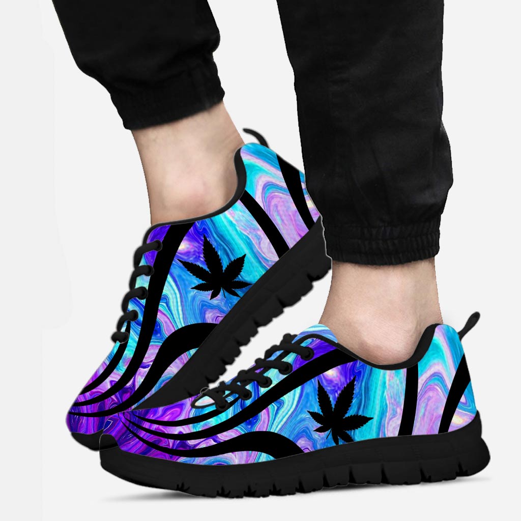 Blue And Purple - Weed Sneakers 0822