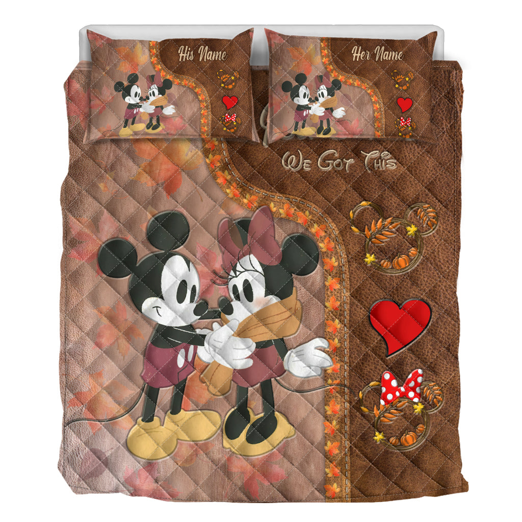 You & Me - Personalized Mouse Quilt Set