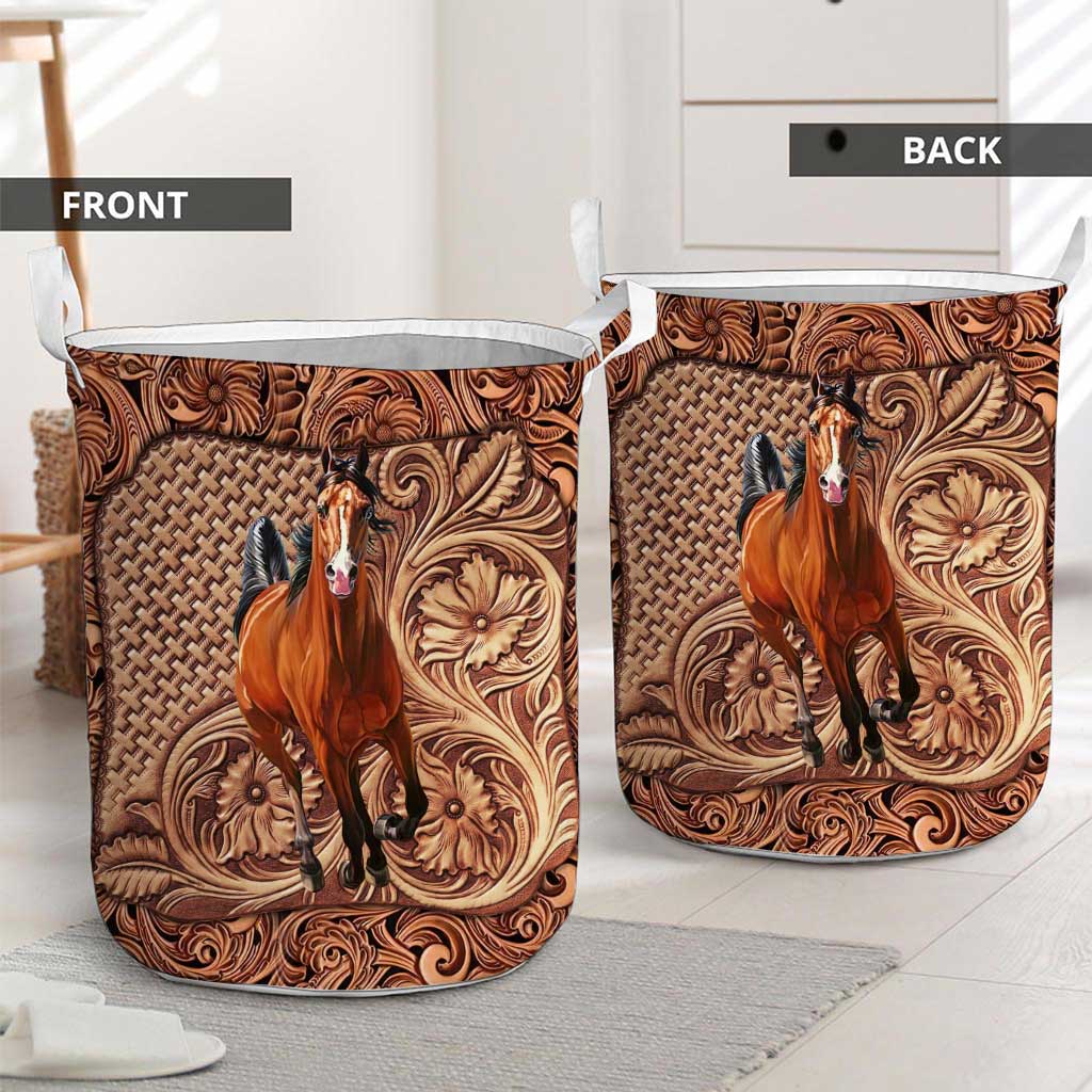 Western Horse - Horse Riding Lover - Horse Owner Storage Basket 0921