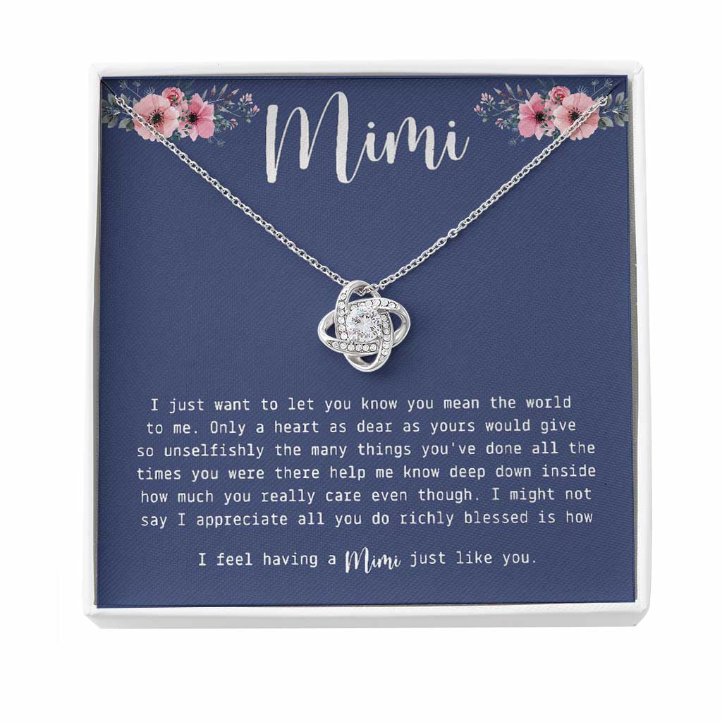 Mimi Grandma Gift - Grandma Love Knot Necklace 0921
