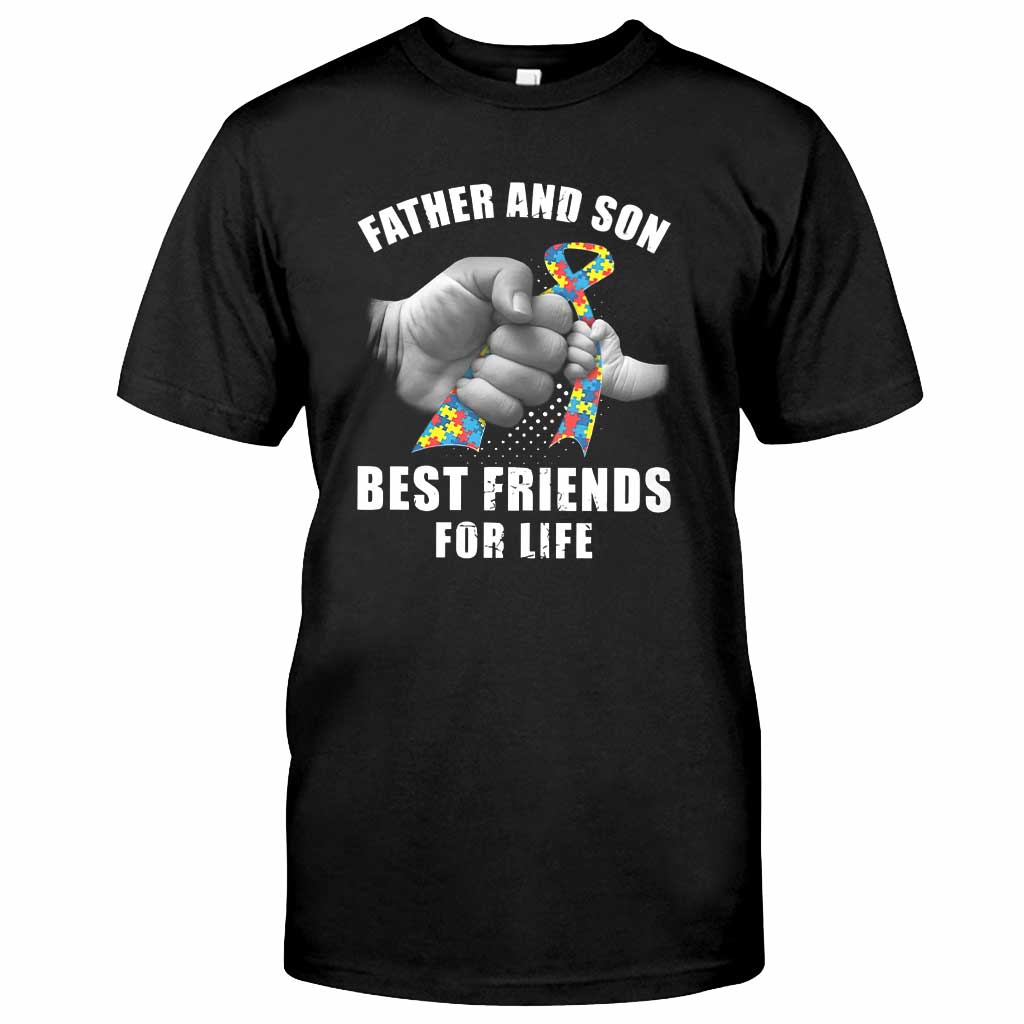 Father And Son Best Friends For Life - Autism Awareness T-shirt and Hoodie 0921