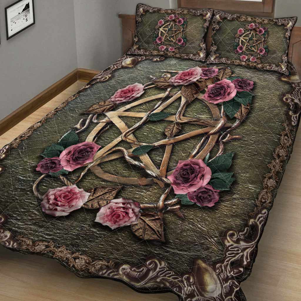 Mystical Witch 3D Pattern Print Quilt Set
