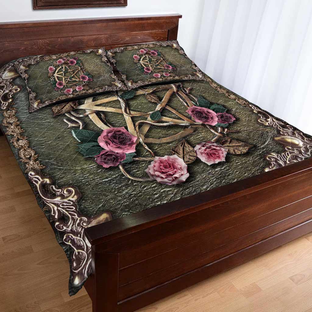 Mystical Witch 3D Pattern Print Quilt Set