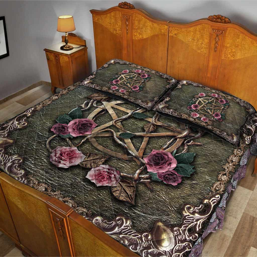 Mystical Witch 3D Pattern Print Quilt Set