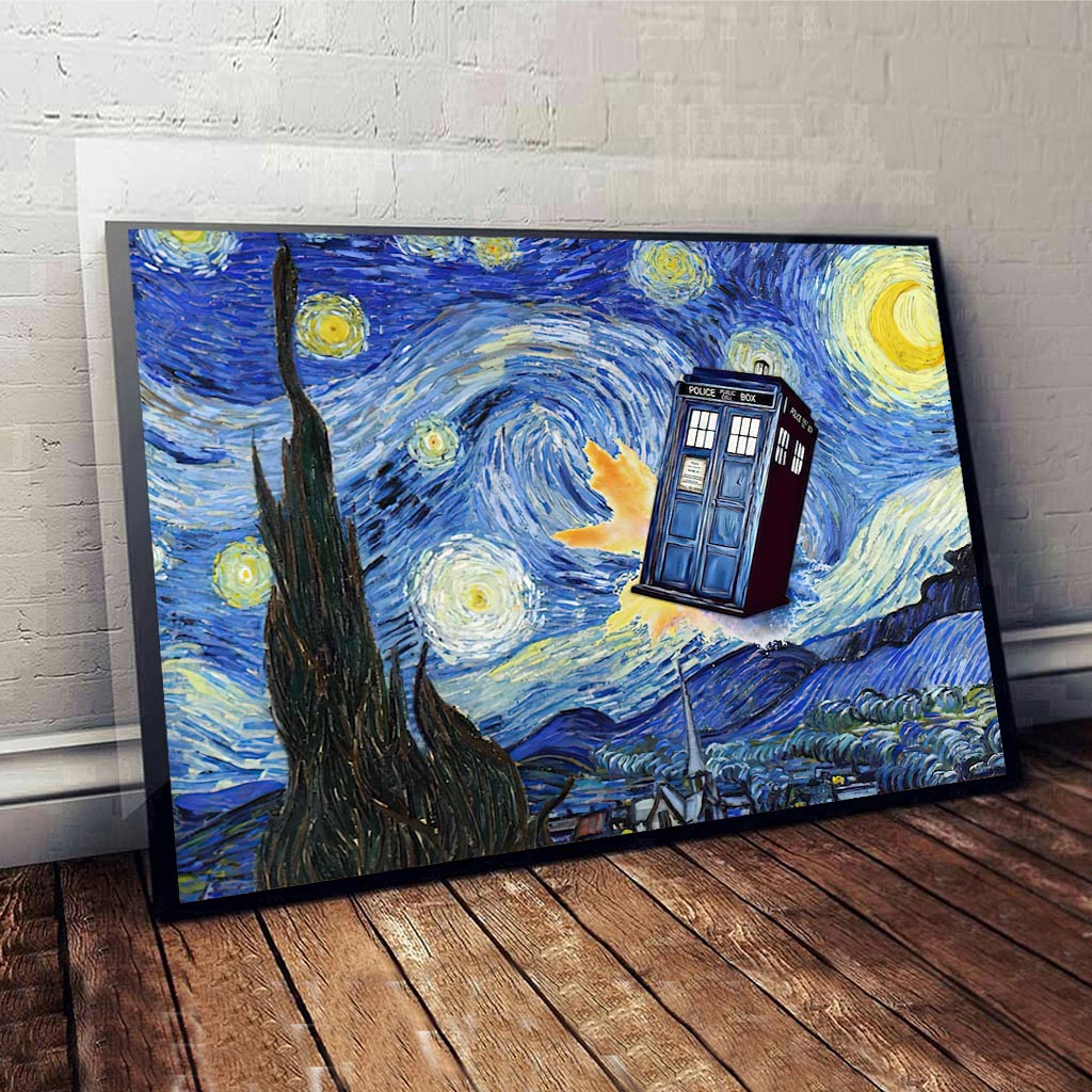 Police Box Starry Night - Canvas And Poster 1122