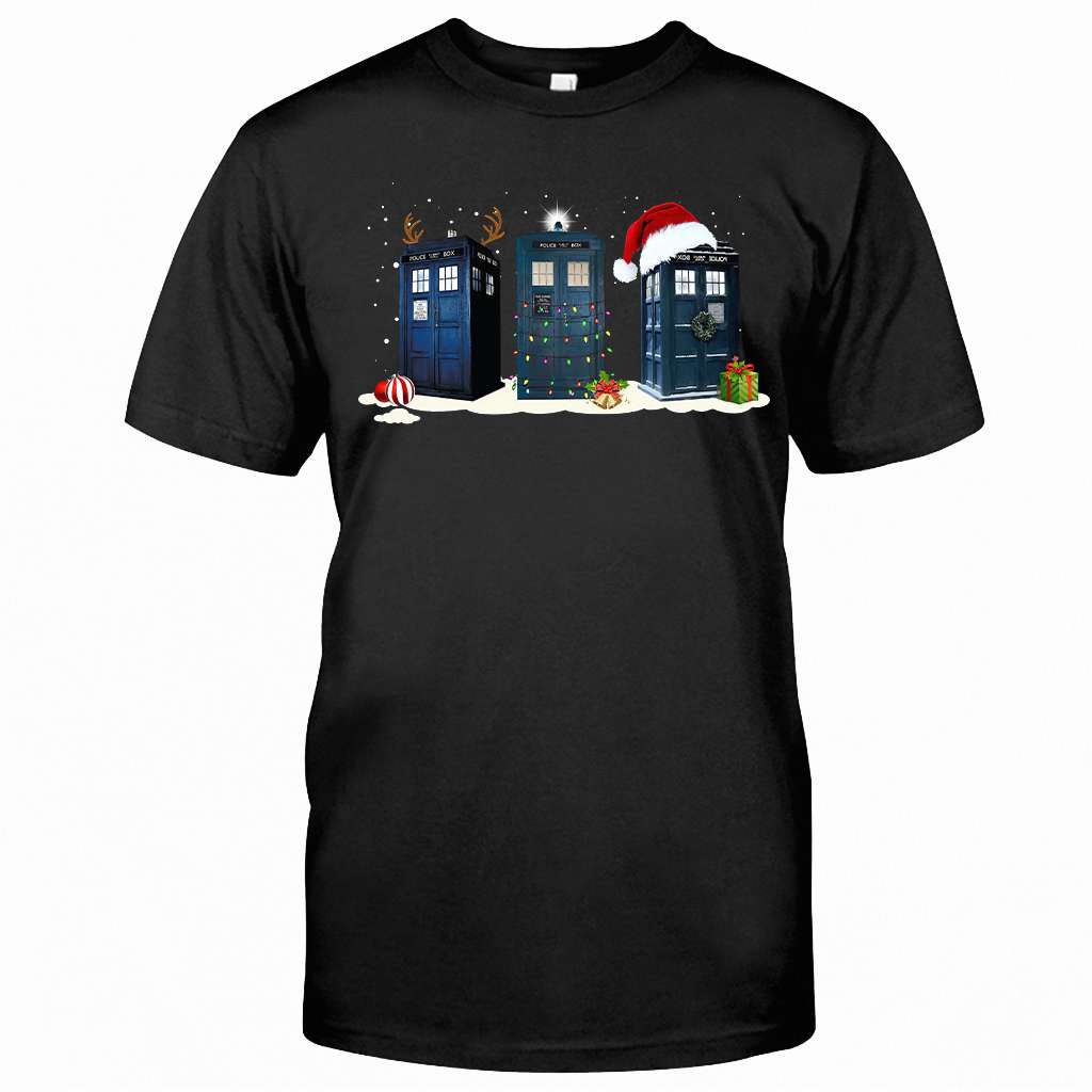 Christmas Police Boxes - T-shirt and Hoodie 1122