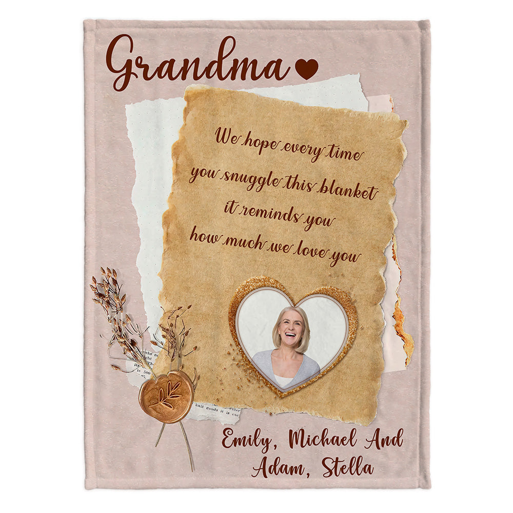 Grandma Mama - Personalized Mother's Day Grandma Blanket