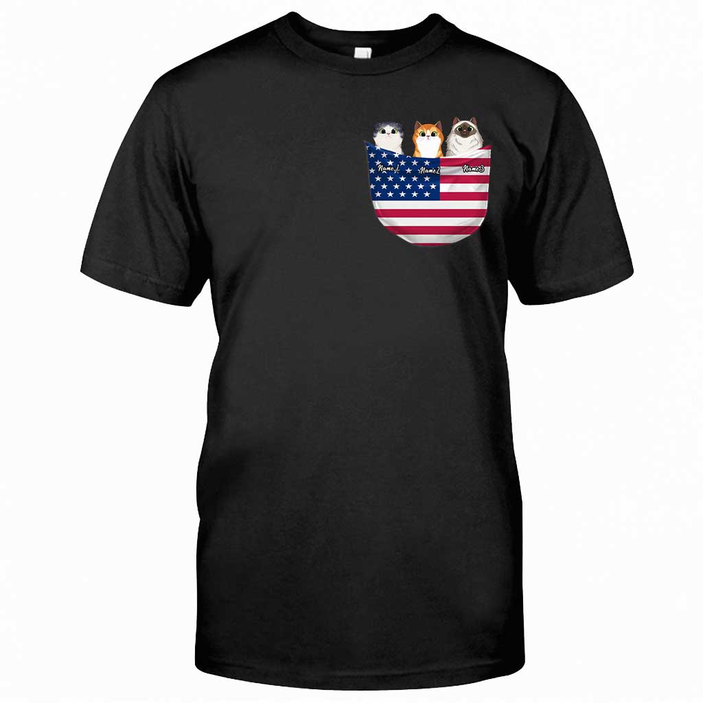 The 4th Of July - Personalized Independence Day Cat T-shirt and Hoodie