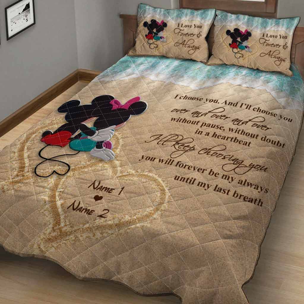 You And Me - Personalized Mouse Quilt Set