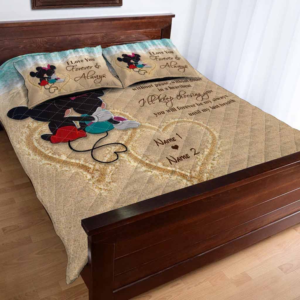 You And Me - Personalized Mouse Quilt Set