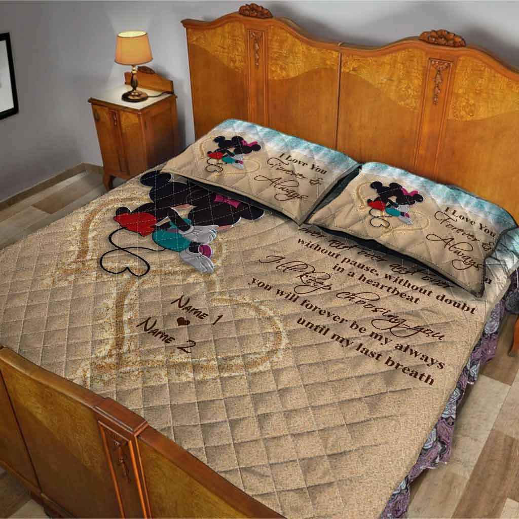 You And Me - Personalized Mouse Quilt Set