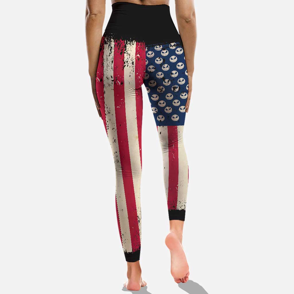 Nightmares - Personalized Independence Day Cross Tank Top and Leggings