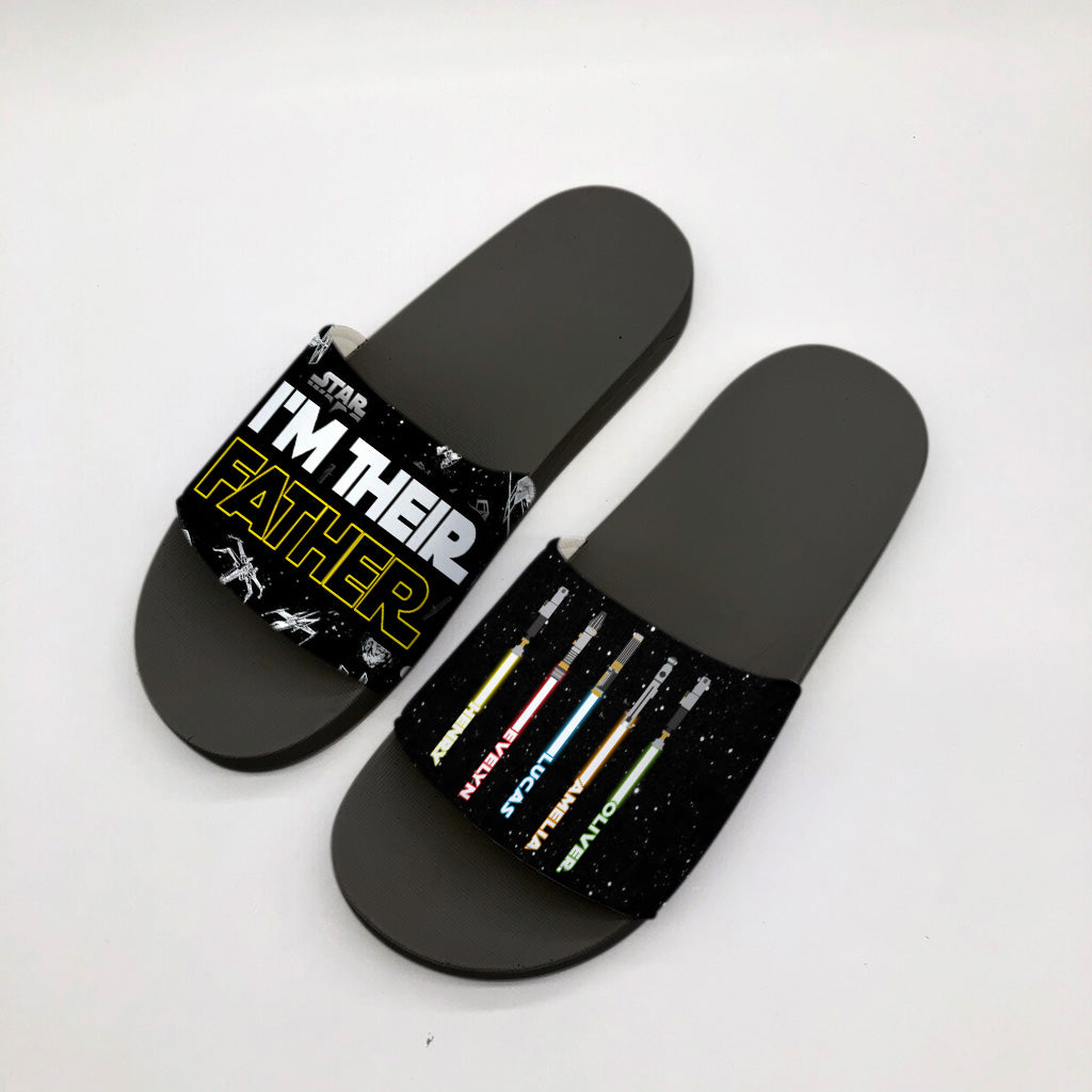 I'm Their Father - Personalized The Force Slide Sandals