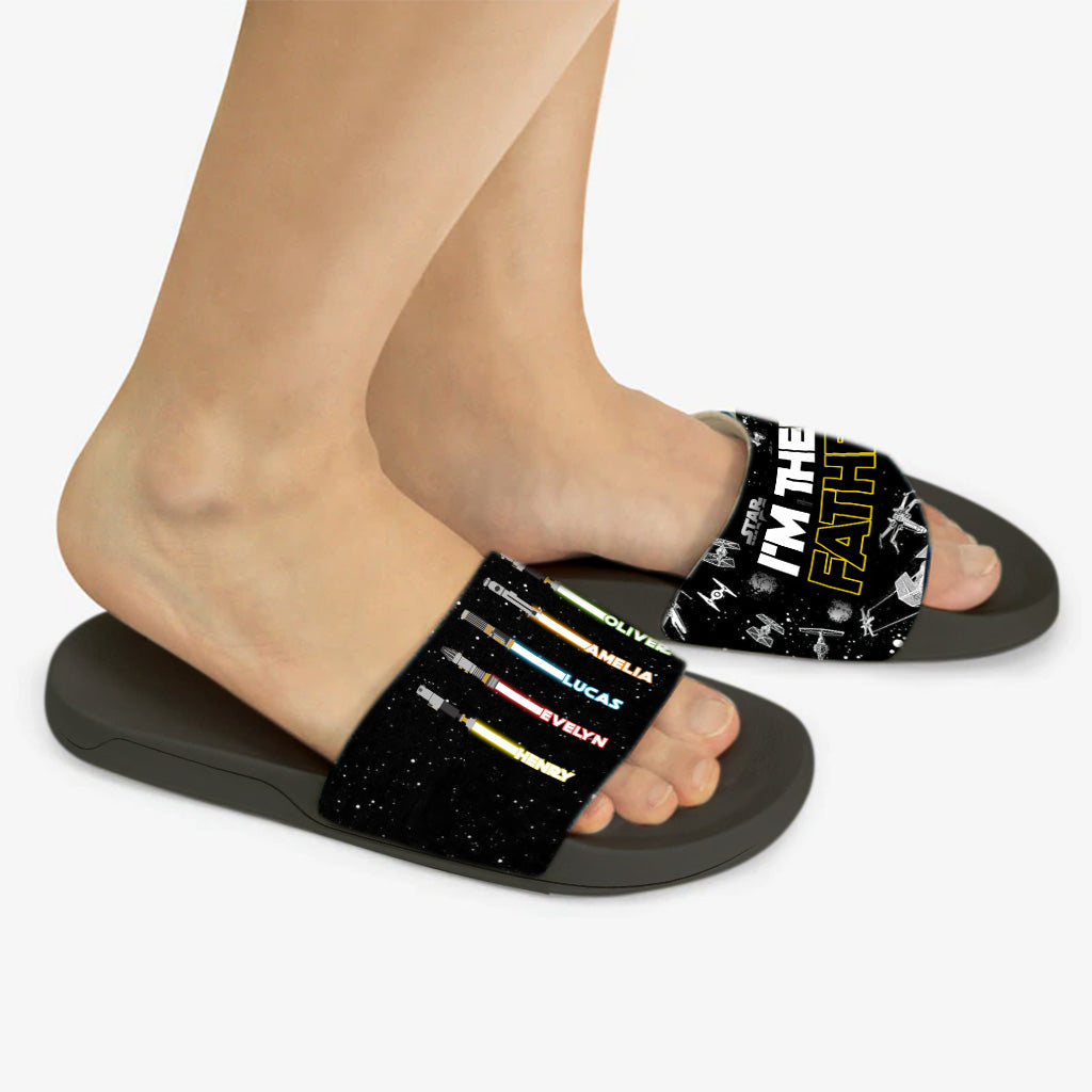 I'm Their Father - Personalized The Force Slide Sandals