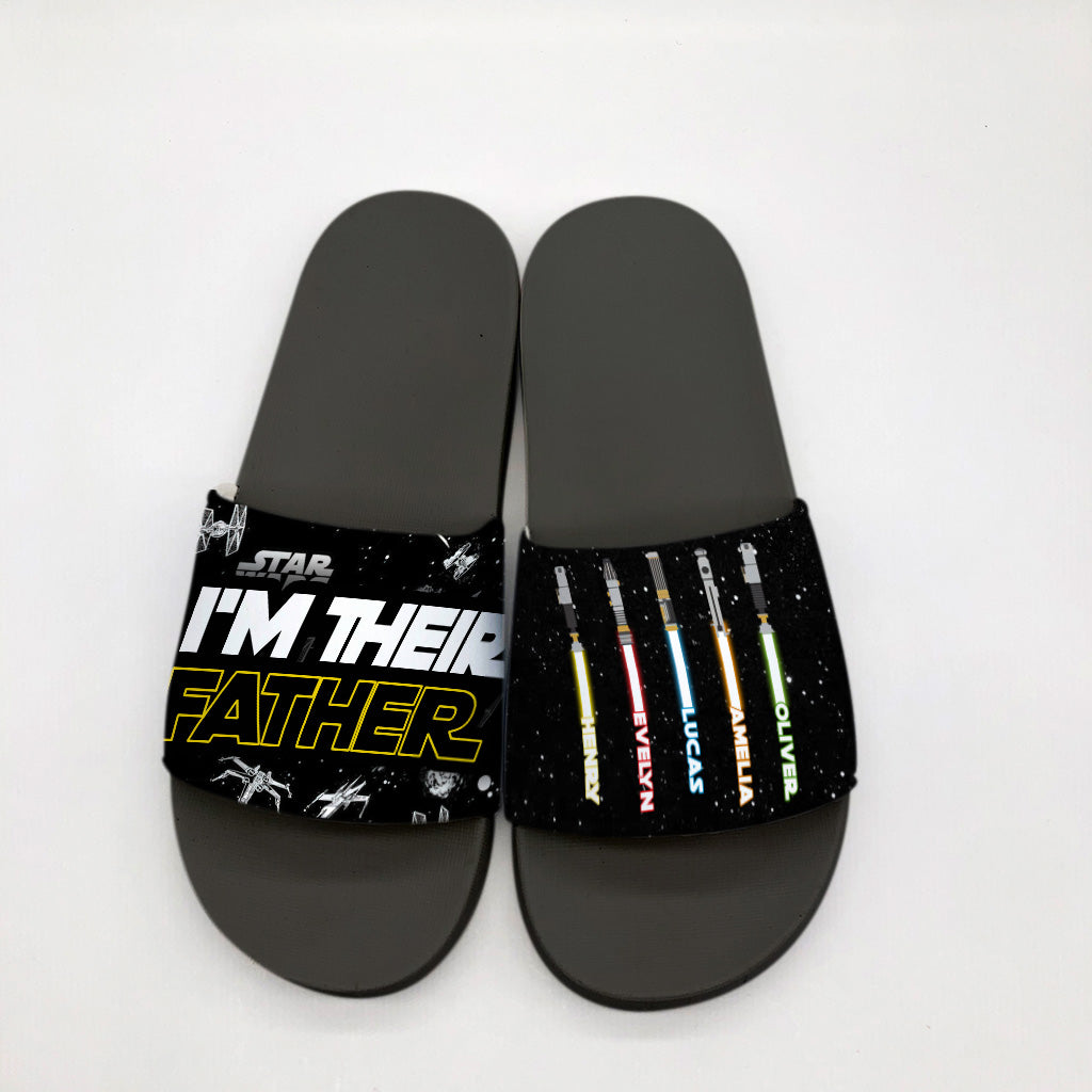 I'm Their Father - Personalized The Force Slide Sandals