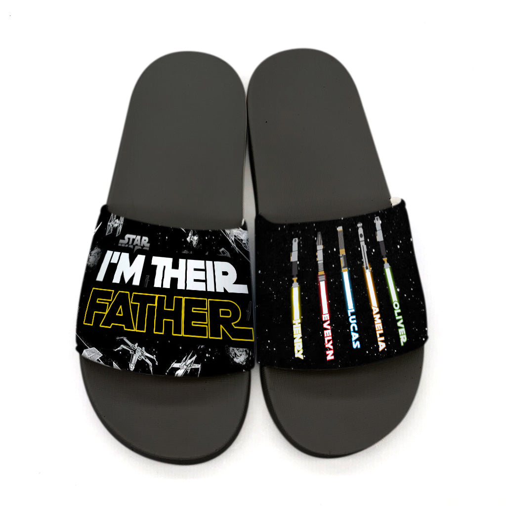I'm Their Father - Personalized The Force Slide Sandals