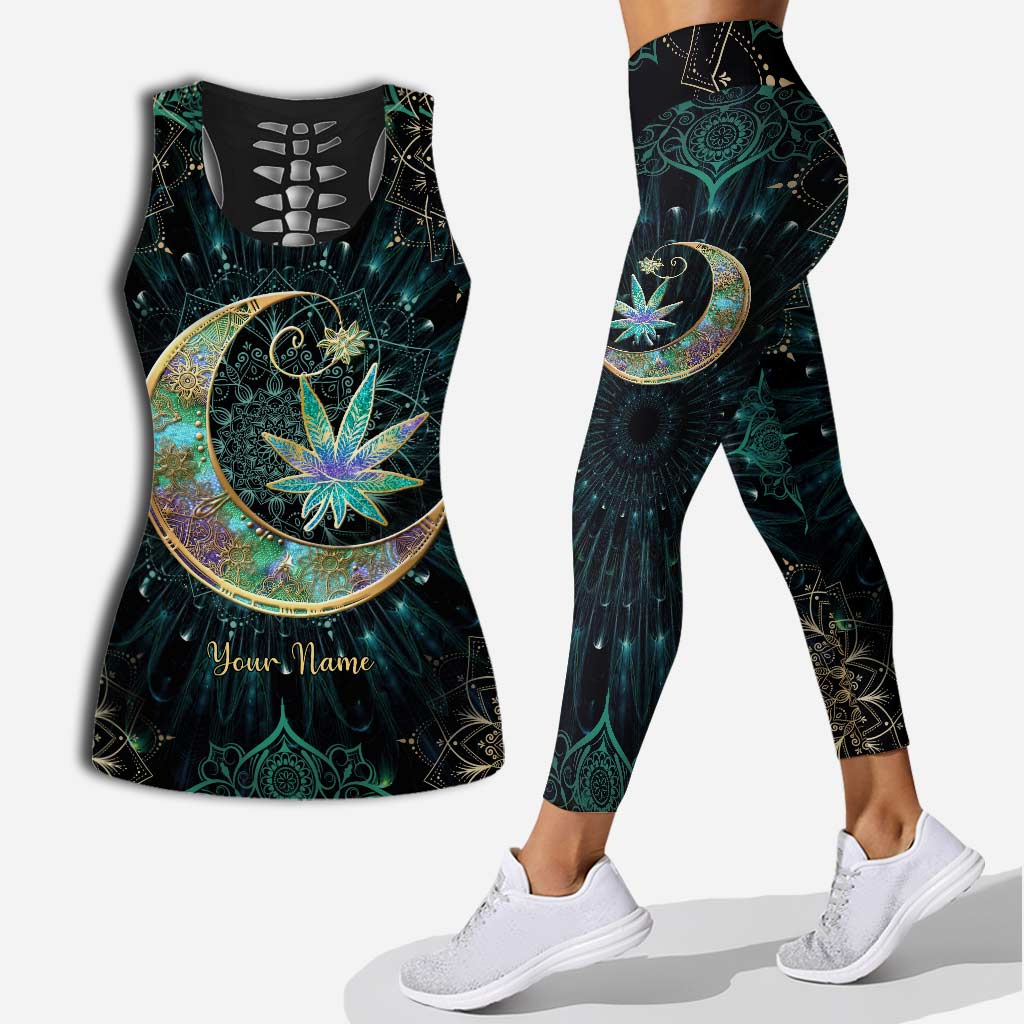 Dream High - Personalized Weed Hollow Tank Top and Leggings