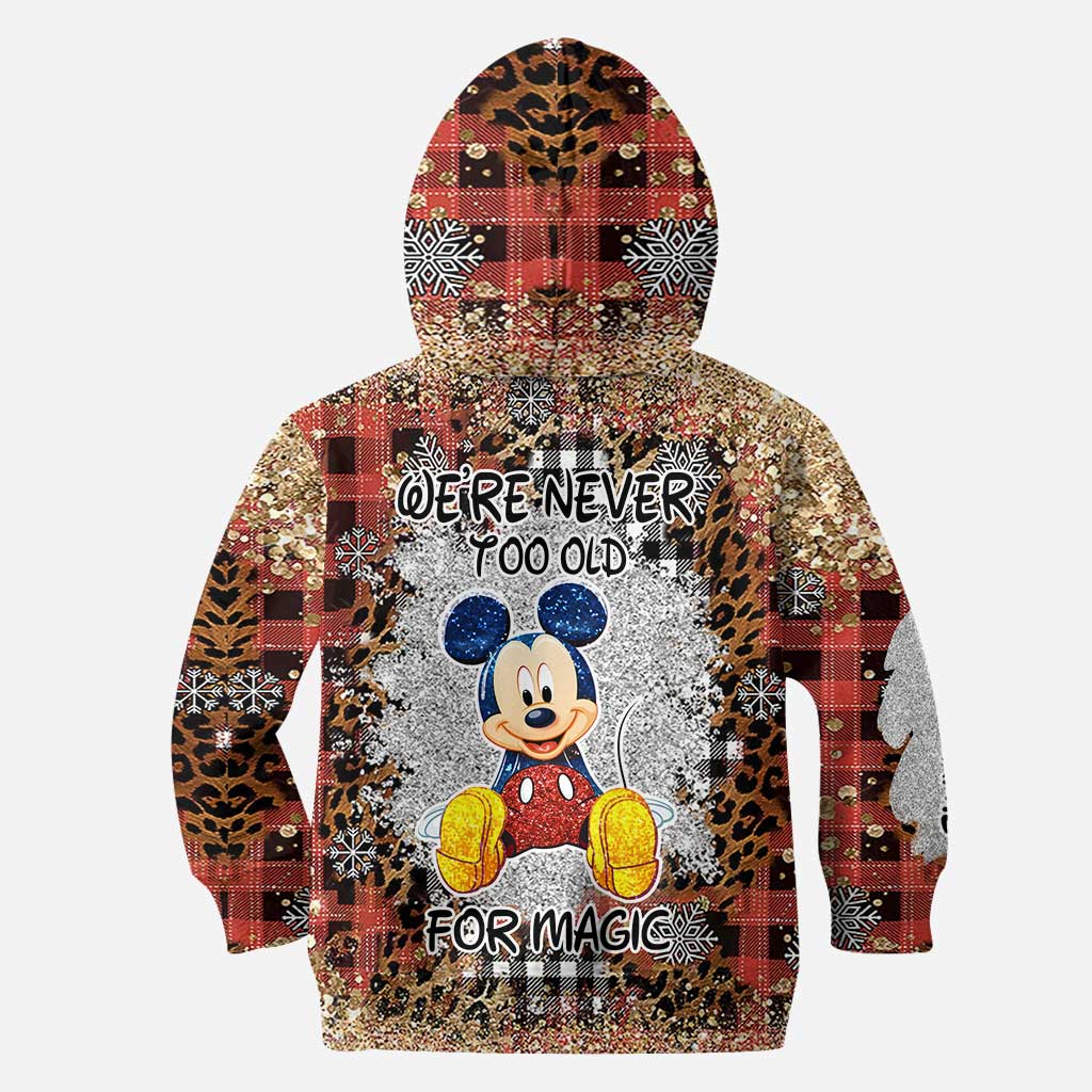 We're Never Too Old - Personalized Christmas Mouse Hoodie and Leggings