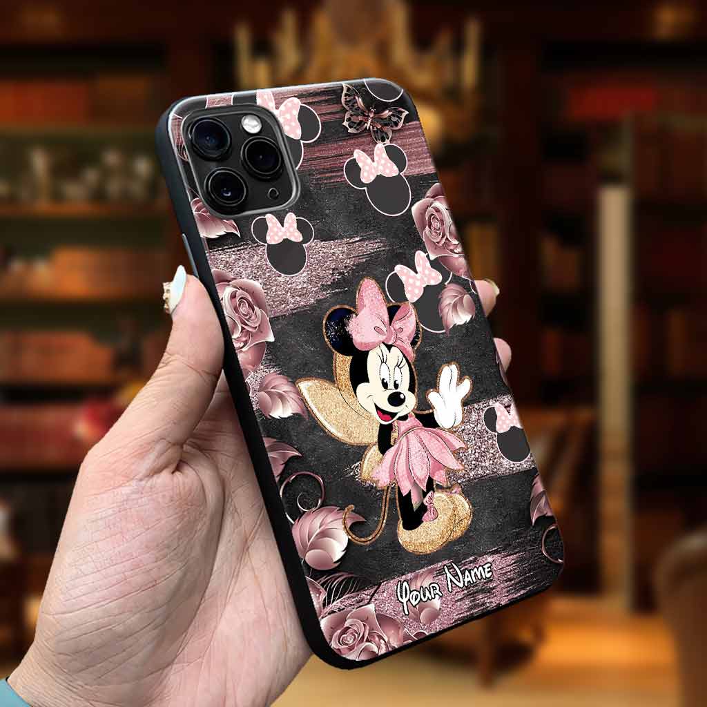 Little Pink Mouse Ears - Personalized Phone Case