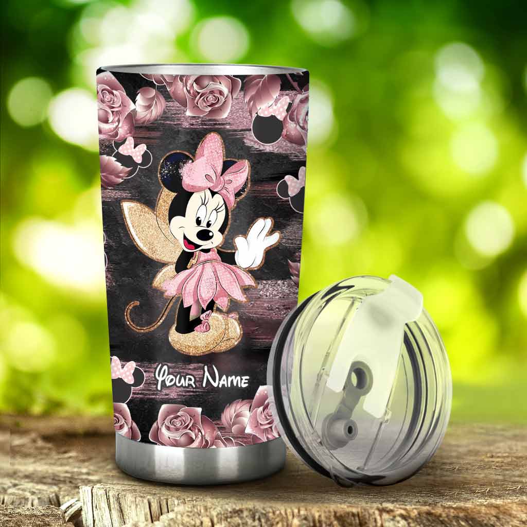 Little Pink Mouse Ears - Personalized Tumbler